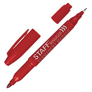 Маркер перманентный двусторонний STAFF "Manager", наконечники 0,8 мм/2,2 мм